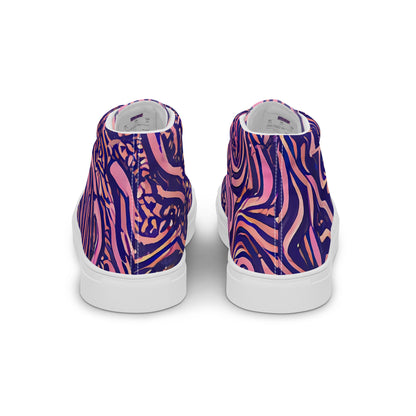 Women's High Top Canvas Shoes - Ethereal Etch