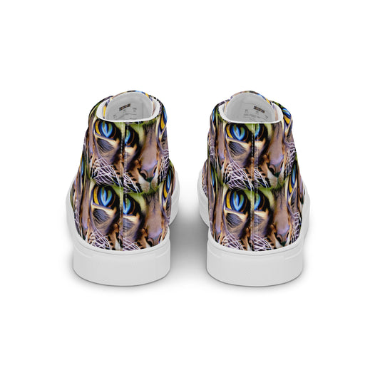 Women's High Top Canvas Shoes - Eye of the Wild
