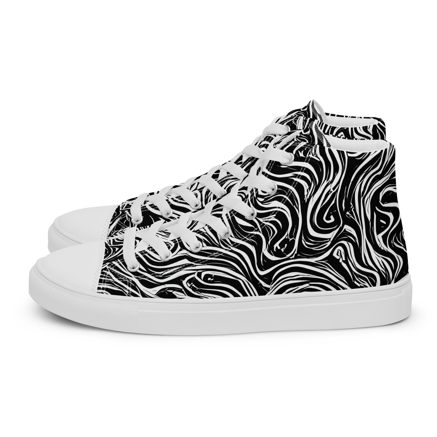 Women's High Top Canvas Shoes - Inky Whispers