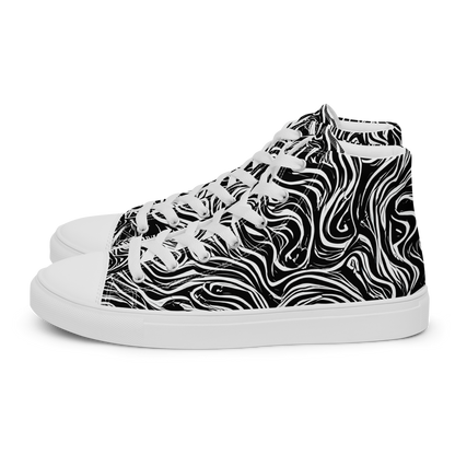 Women's High Top Canvas Shoes - Inky Whispers