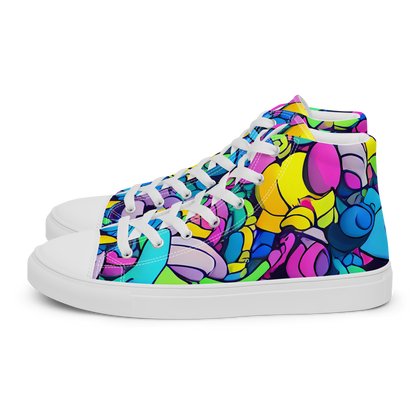 Women's High Top Canvas Shoes - Radiant Revelation
