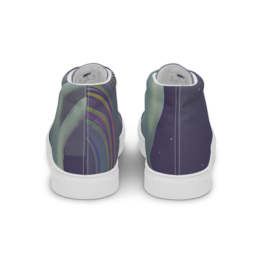 Women's High Top Canvas Shoes - Ethereal Muse