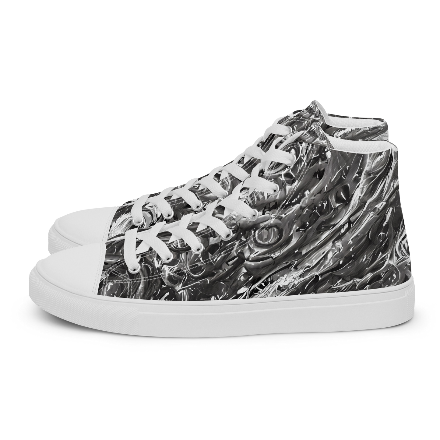 Men's High Top Canvas Shoes - Nebulous Night