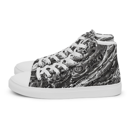 Men's High Top Canvas Shoes - Nebulous Night