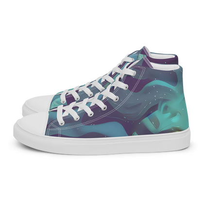 Men's High Top Canvas Shoes - Ethereal Dreamscape