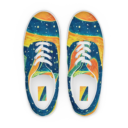 Men's Lace-Up Canvas Shoes - Celestial Harmony