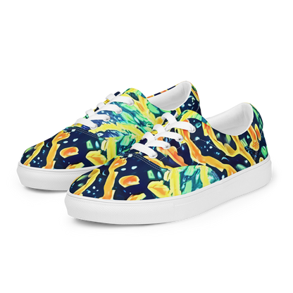 Women's Lace-Up Canvas Shoes - Vortex Glow