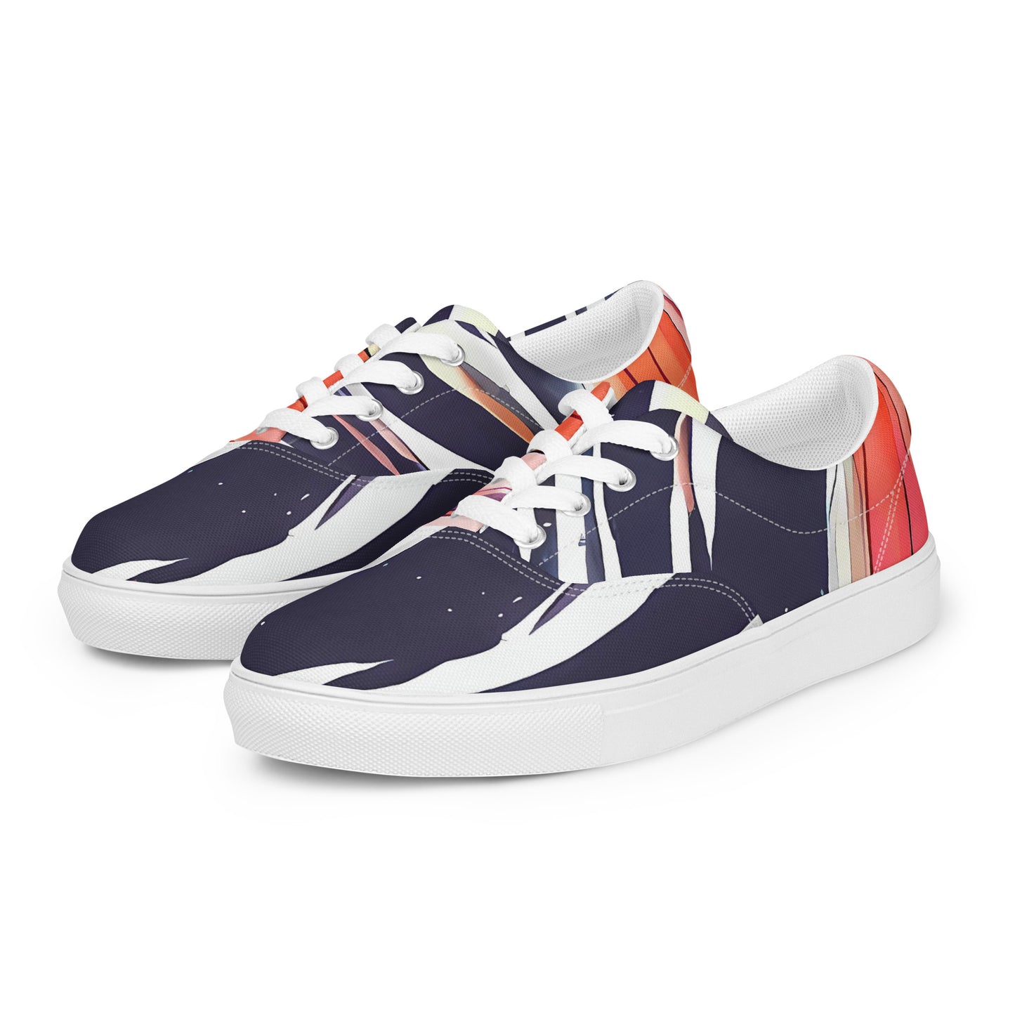 Women's Lace-Up Canvas Shoes - Radiant Drift