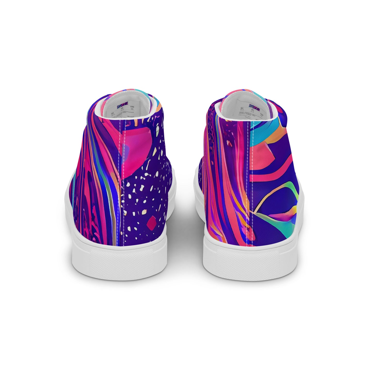 Women's High Top Canvas Shoes - Nebula Noodles