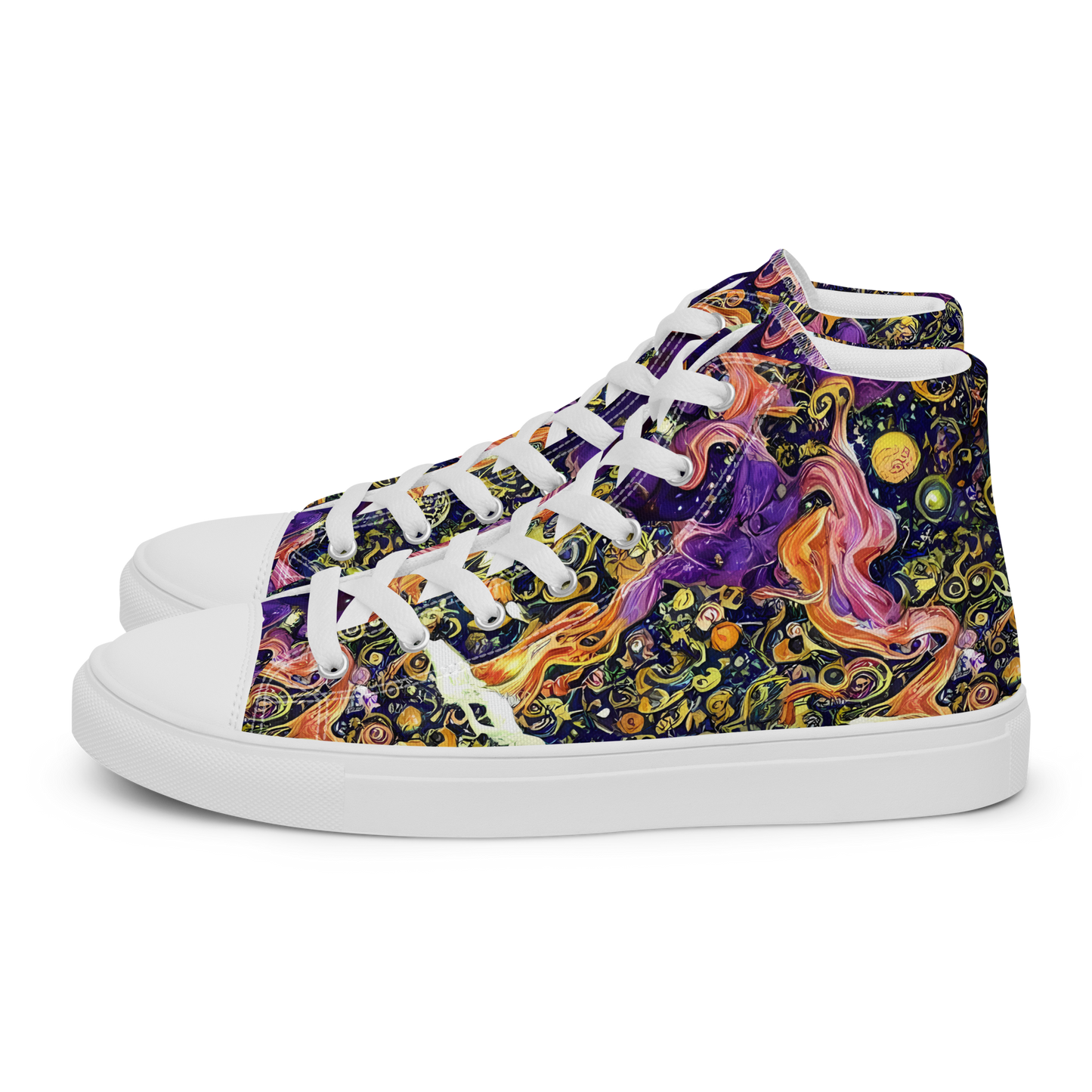 Women's High Top Canvas Shoes - Ethereal Waltz