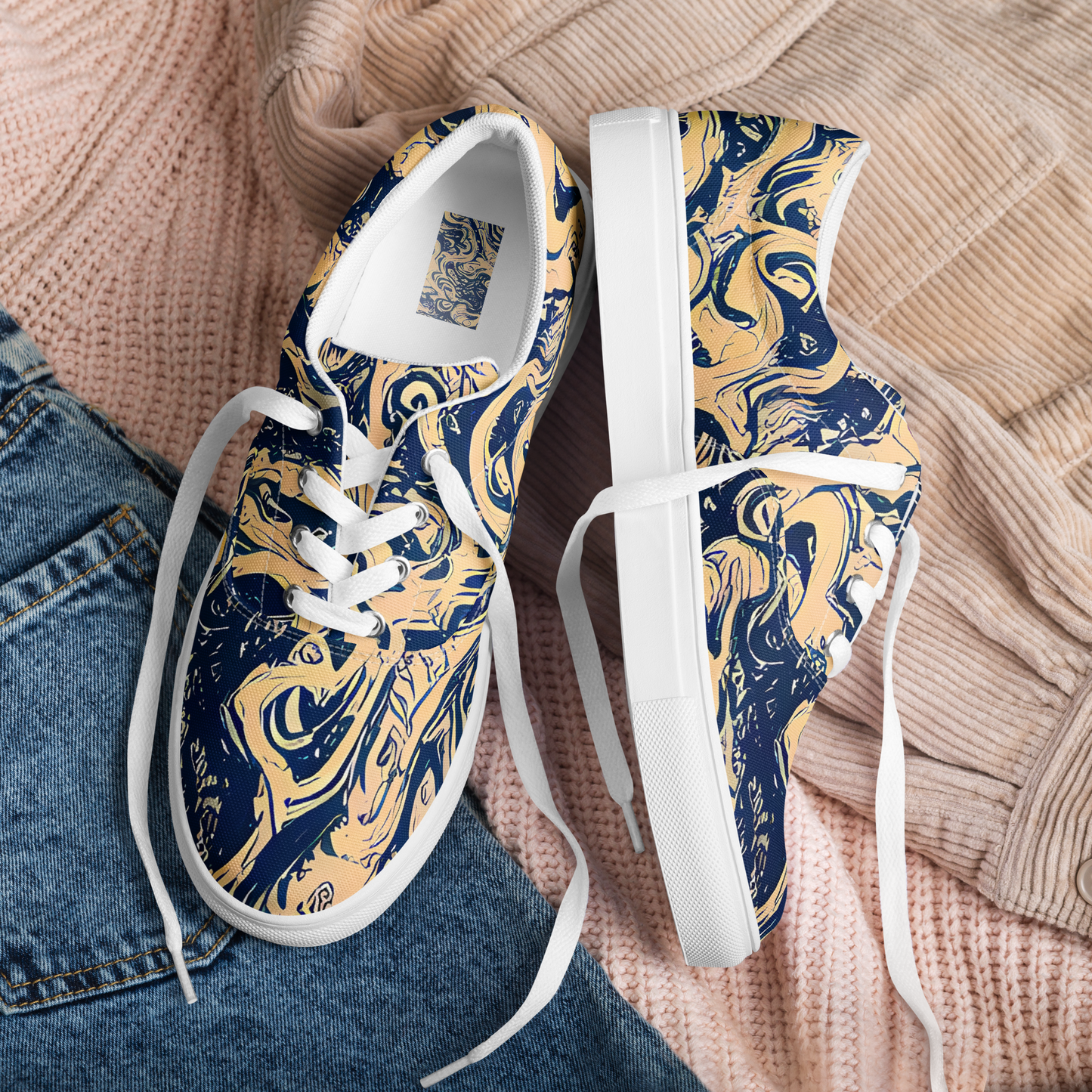 Women's Lace-Up Canvas Shoes - Doré Dreams