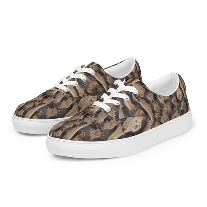 Women's Lace-Up Canvas Shoes - Desert Dreams
