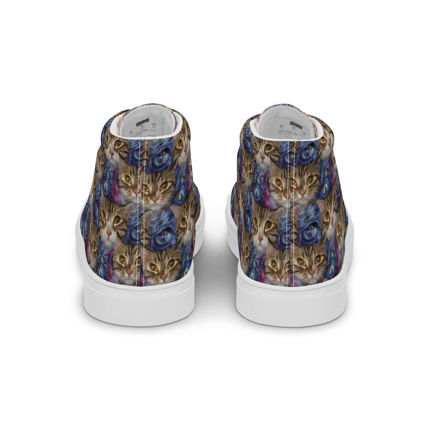 Men's High Top Canvas Shoes - Feline Fantasy