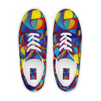 Men's Lace-Up Canvas Shoes - Flickering Dreams