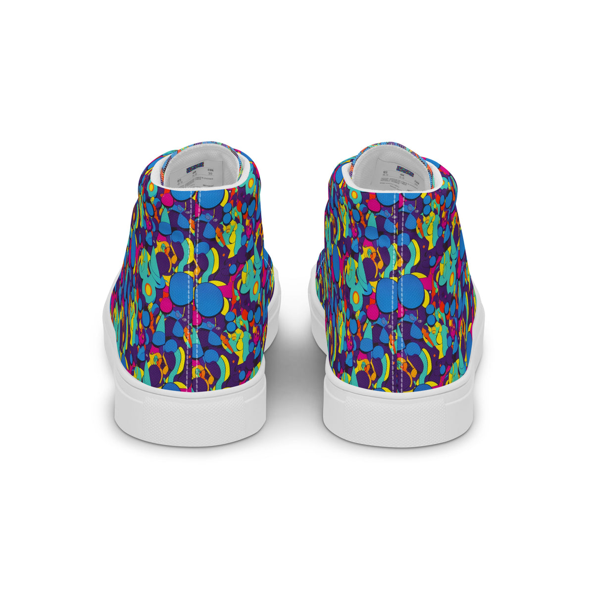 Women's High Top Canvas Shoes - Psychedelic Harmony
