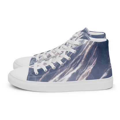 Men's High Top Canvas Shoes - Frosted Zenith