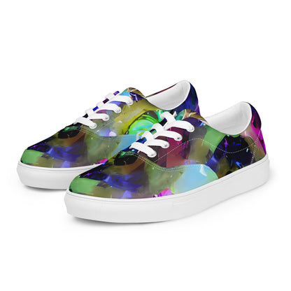 Women's Lace-Up Canvas Shoes - Fantasy Spiral