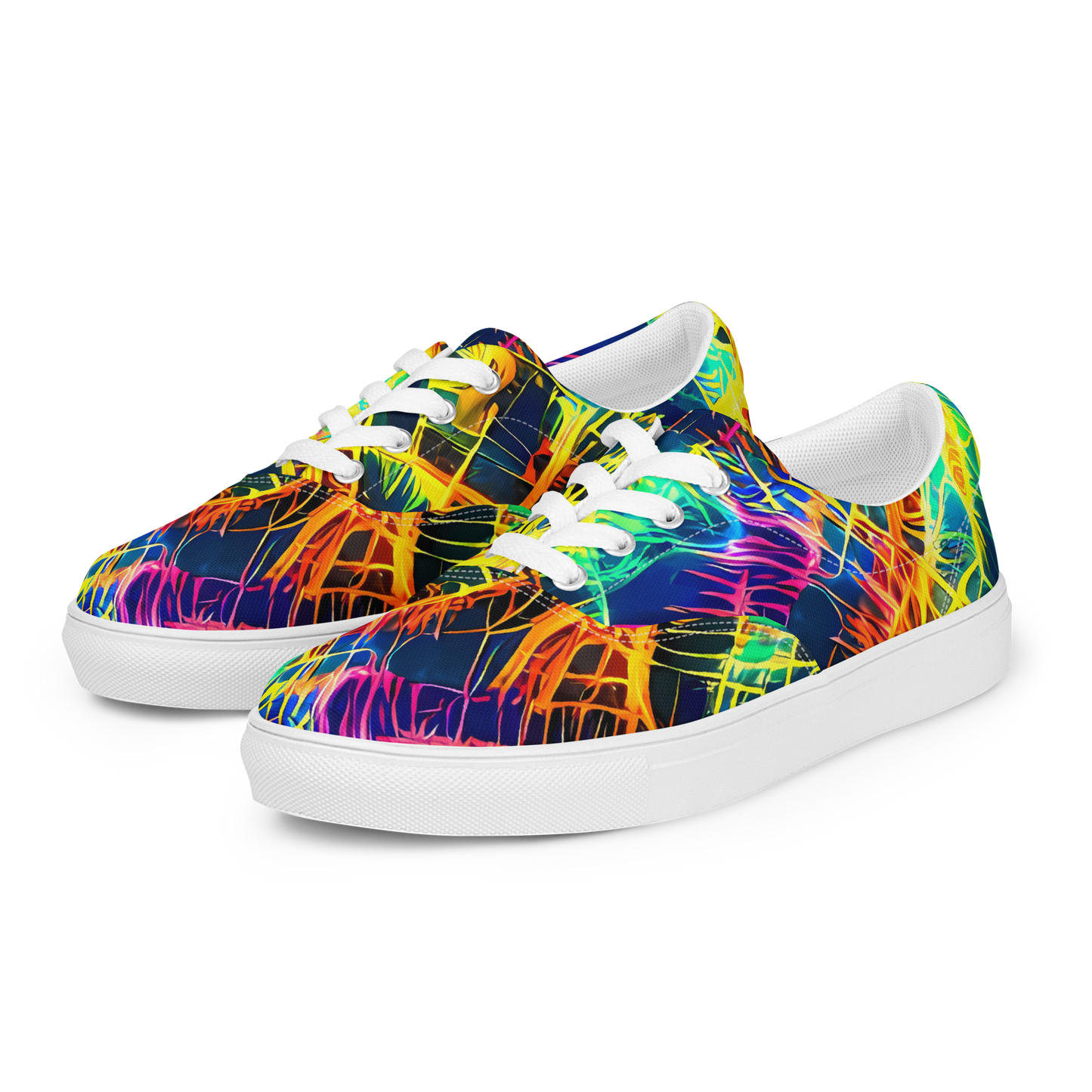 Women's Lace-Up Canvas Shoes - Kapp's Kaleidoscope