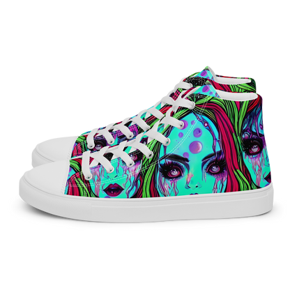 Women's High Top Canvas Shoes - Luminous Nightfall