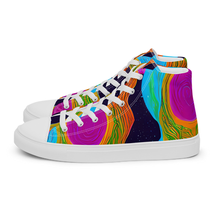 Women's High Top Canvas Shoes - Galactic Harmony