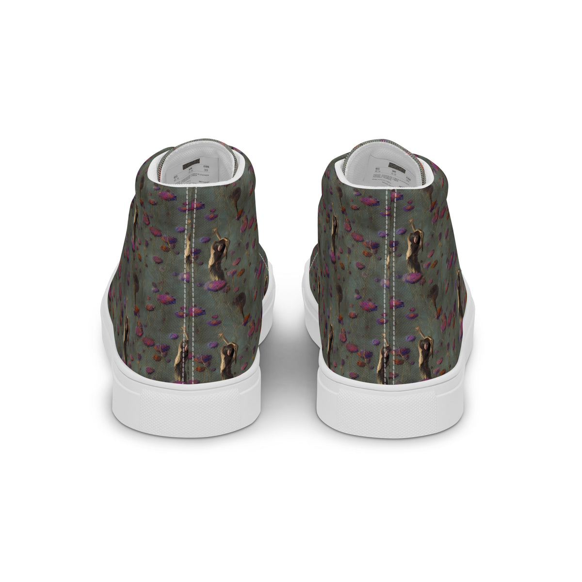 Women's High Top Canvas Shoes - Ethereal Bloom