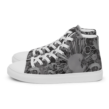 Men's High Top Canvas Shoes - Dusk Enigma