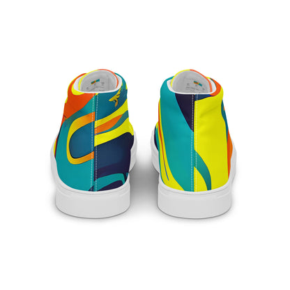 Women's High Top Canvas Shoes - Mythic Maelstrom