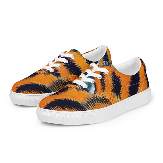 Women's Lace-Up Canvas Shoes - Tiger's Dream