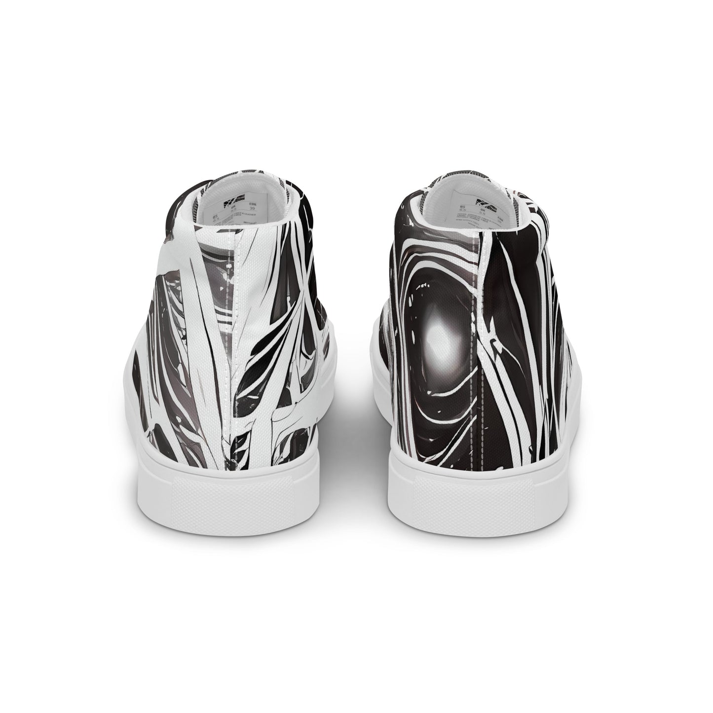 Women's High Top Canvas Shoes - Twilight Vortex