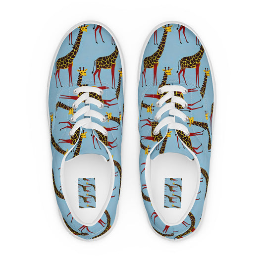Men's Lace-Up Canvas Shoes - Giraffe Groove