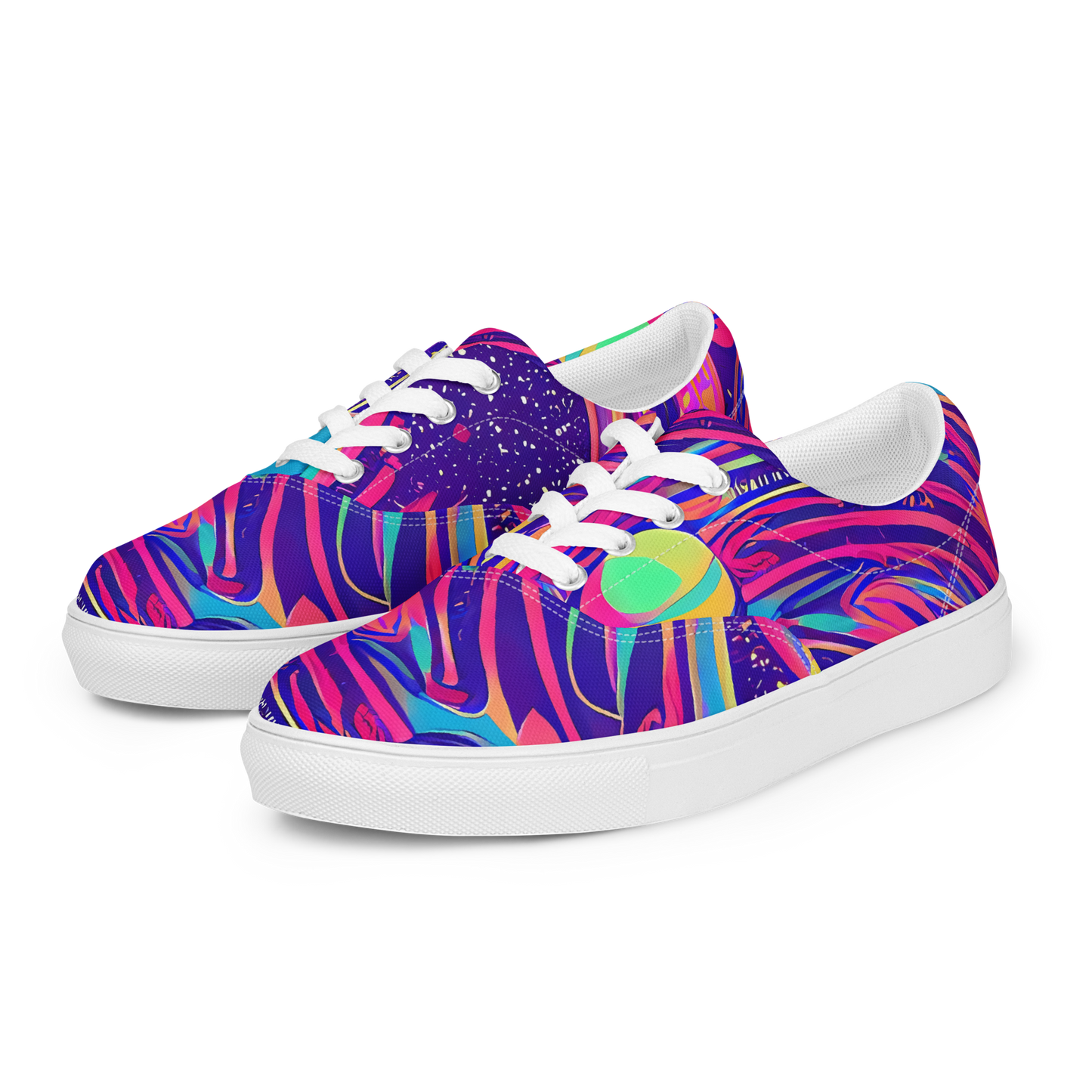 Women's Lace-Up Canvas Shoes - Nebula Noodles