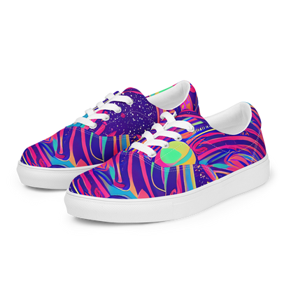 Women's Lace-Up Canvas Shoes - Nebula Noodles