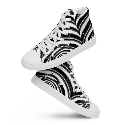Men's High Top Canvas Shoes - Dupain Swirl