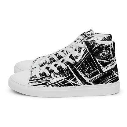 Women's High Top Canvas Shoes - Ferriss Fractals