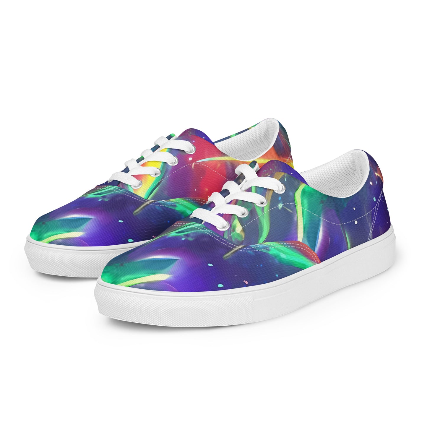 Women's Lace-Up Canvas Shoes - Twin Pines