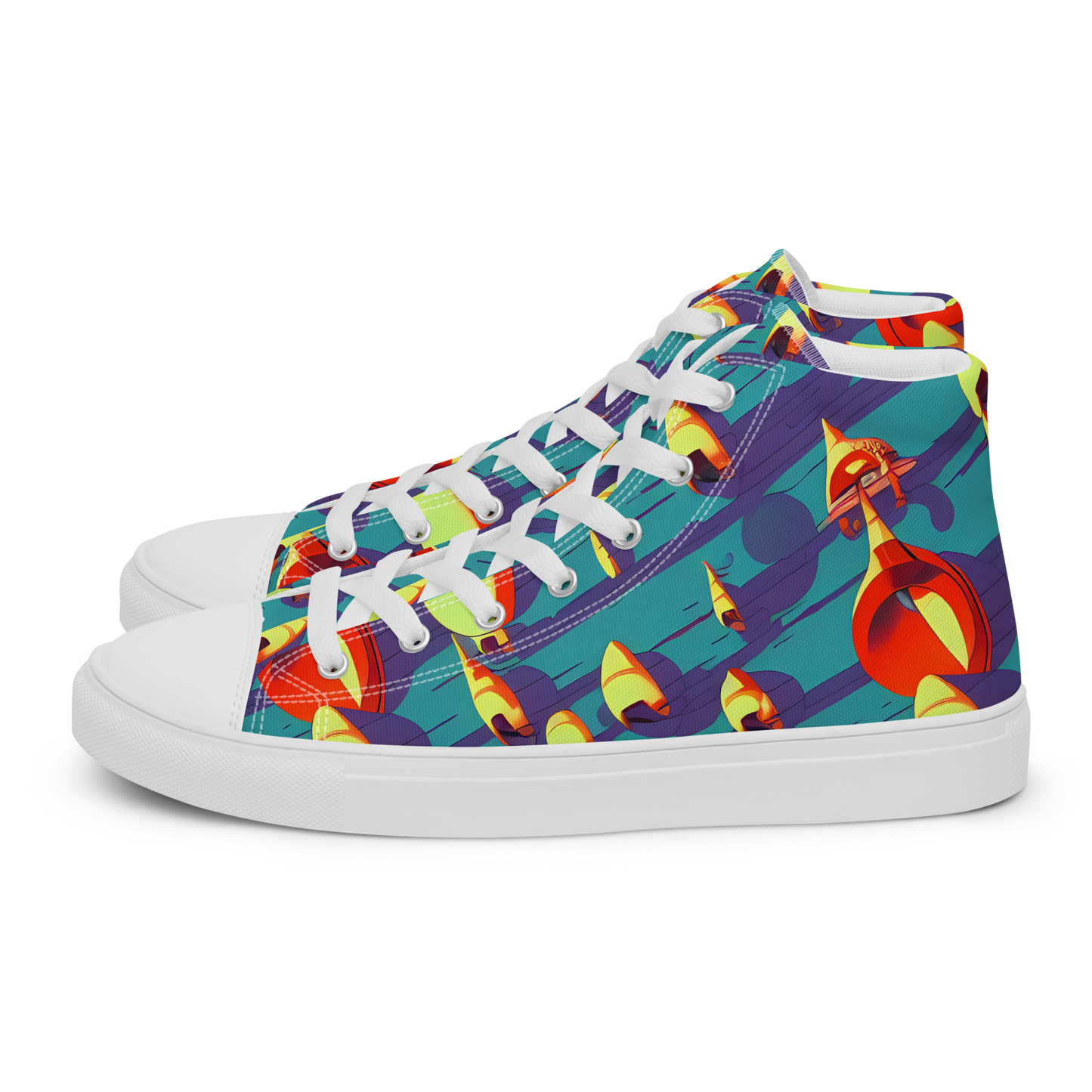 Men's High Top Canvas Shoes - Sailor's Mirage