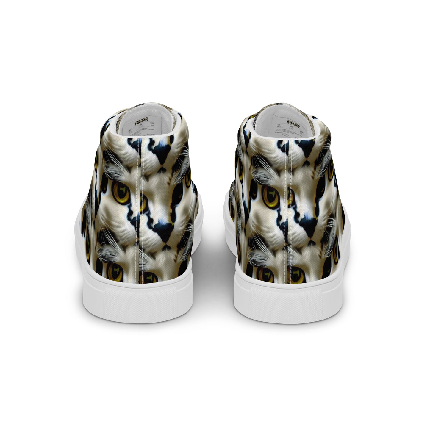 Women's High Top Canvas Shoes - Feline Fancy