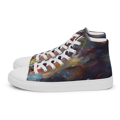 Women's High Top Canvas Shoes - Chromatic Flux