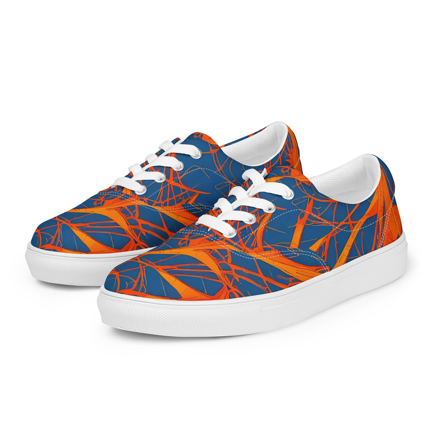 Women's Lace-Up Canvas Shoes - Nautical Ember