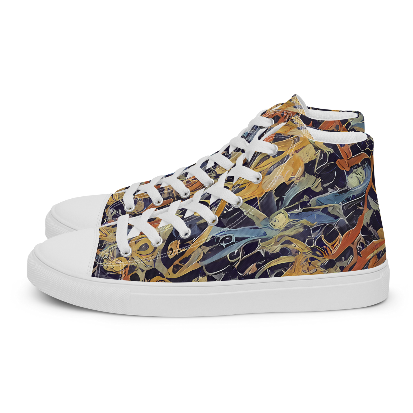 Men's High Top Canvas Shoes - Quantum Symmetry
