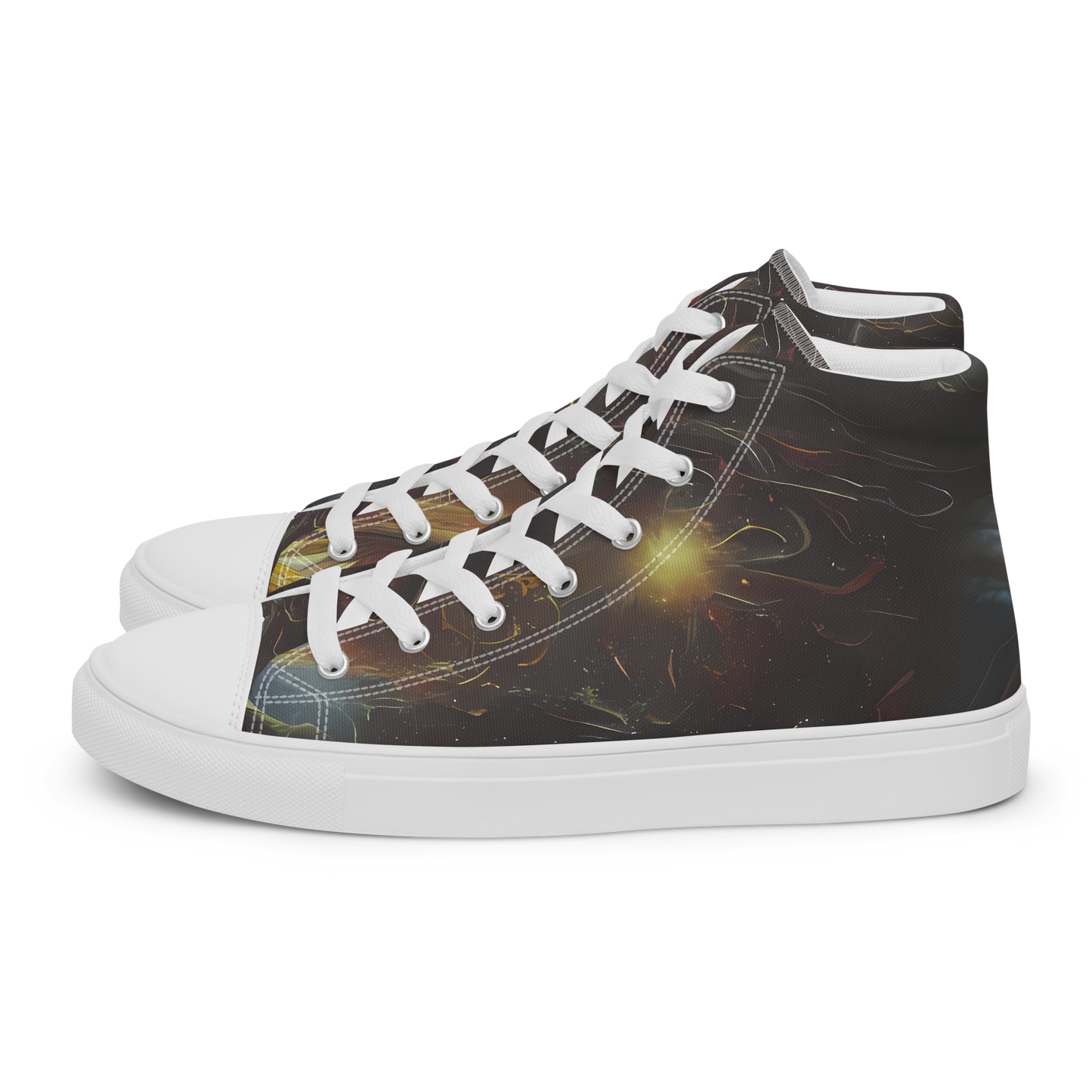 Women's High Top Canvas Shoes - Quantum Illusions