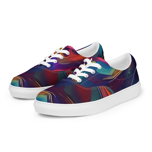 Women's Lace-Up Canvas Shoes - Chromalush