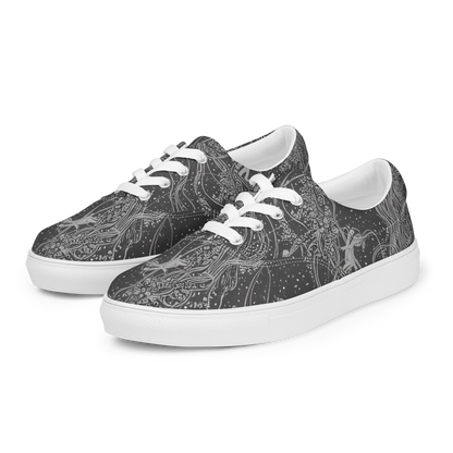 Women's Lace-Up Canvas Shoes - Nebula Wanderers