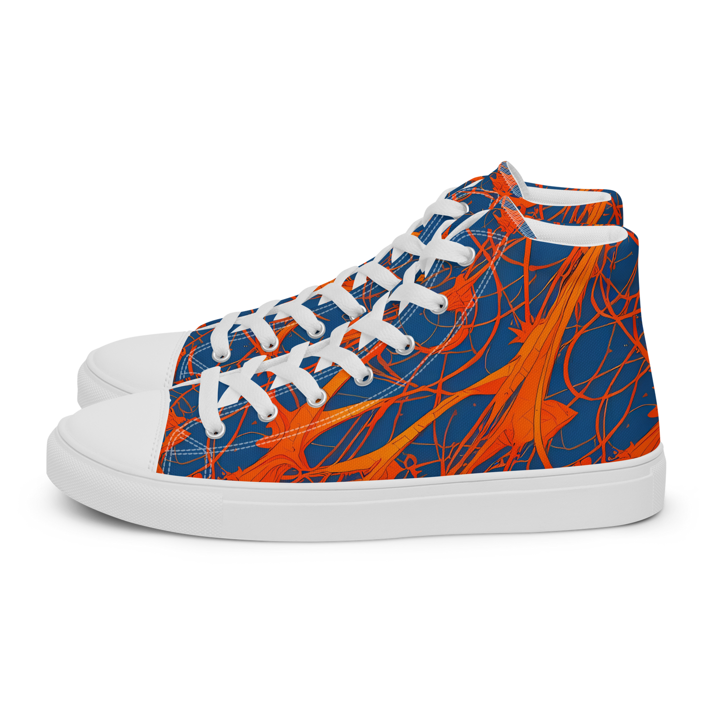 Men's High Top Canvas Shoes - Nautical Ember