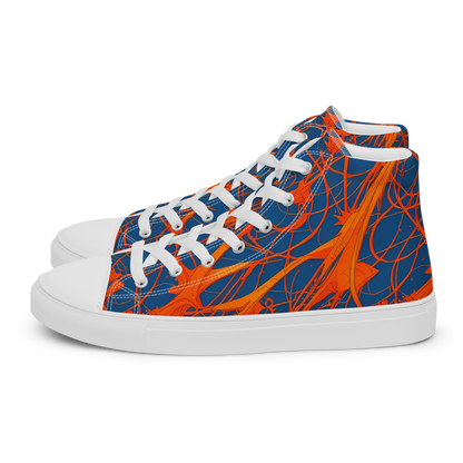 Men's High Top Canvas Shoes - Nautical Ember