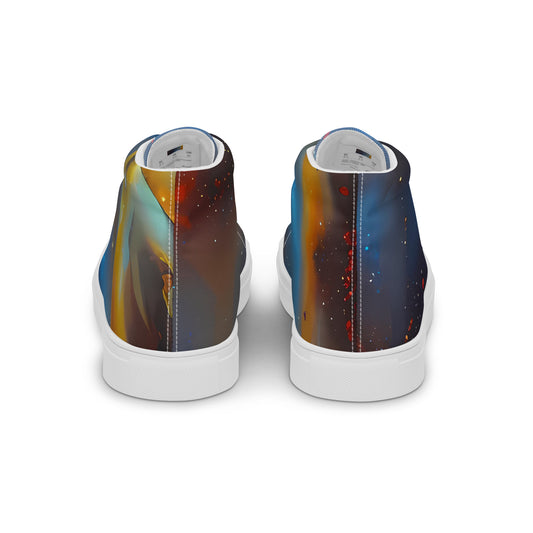 Women's High Top Canvas Shoes - Chromatique Veil