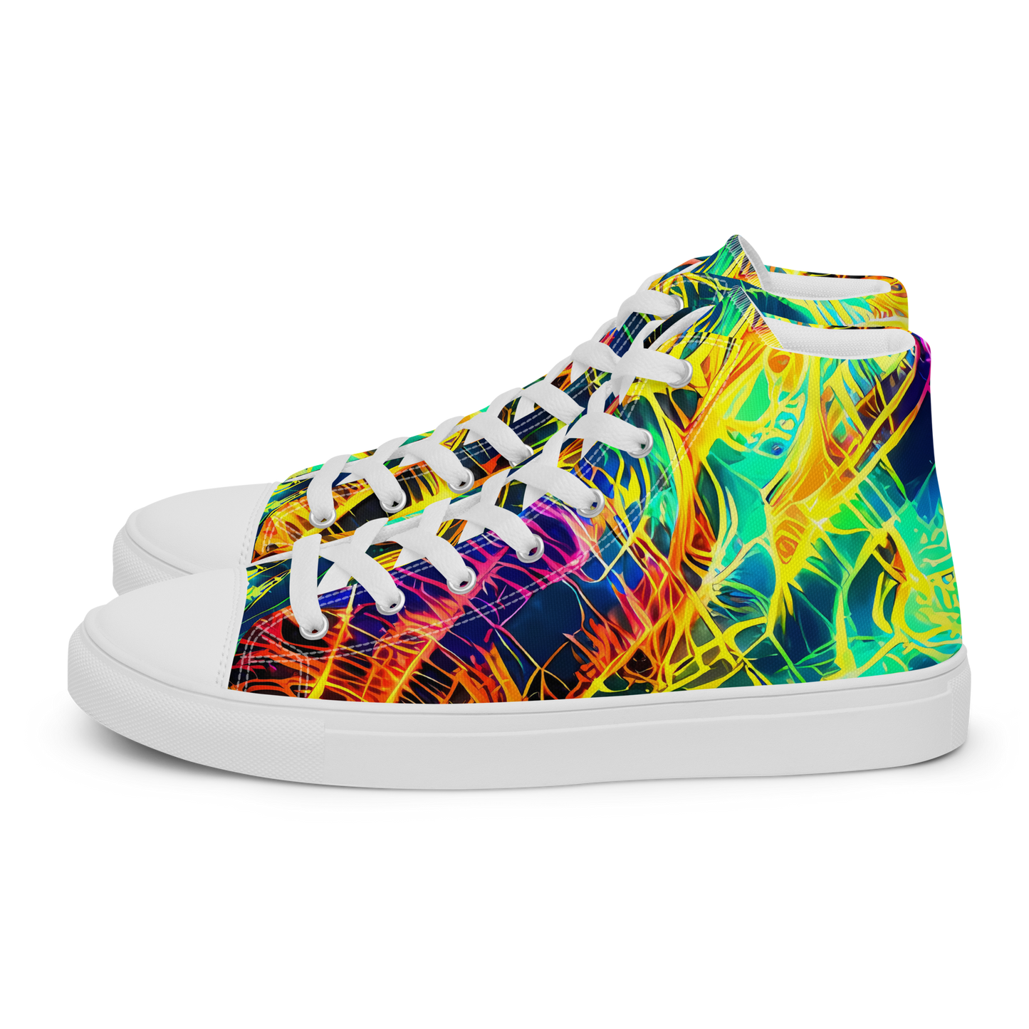 Men's High Top Canvas Shoes - Kapp's Kaleidoscope