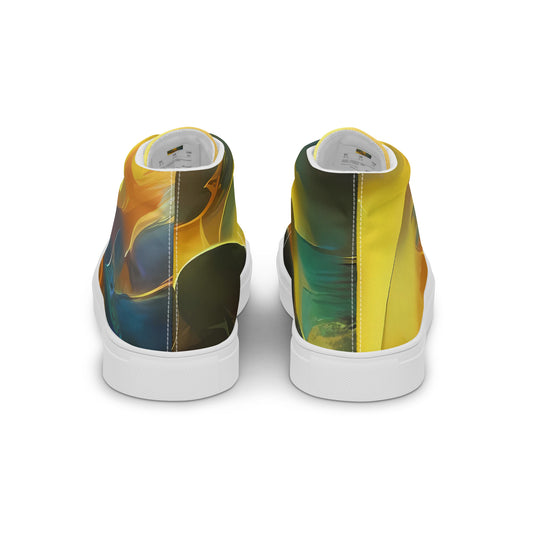 Women's High Top Canvas Shoes - Ethereal Glow