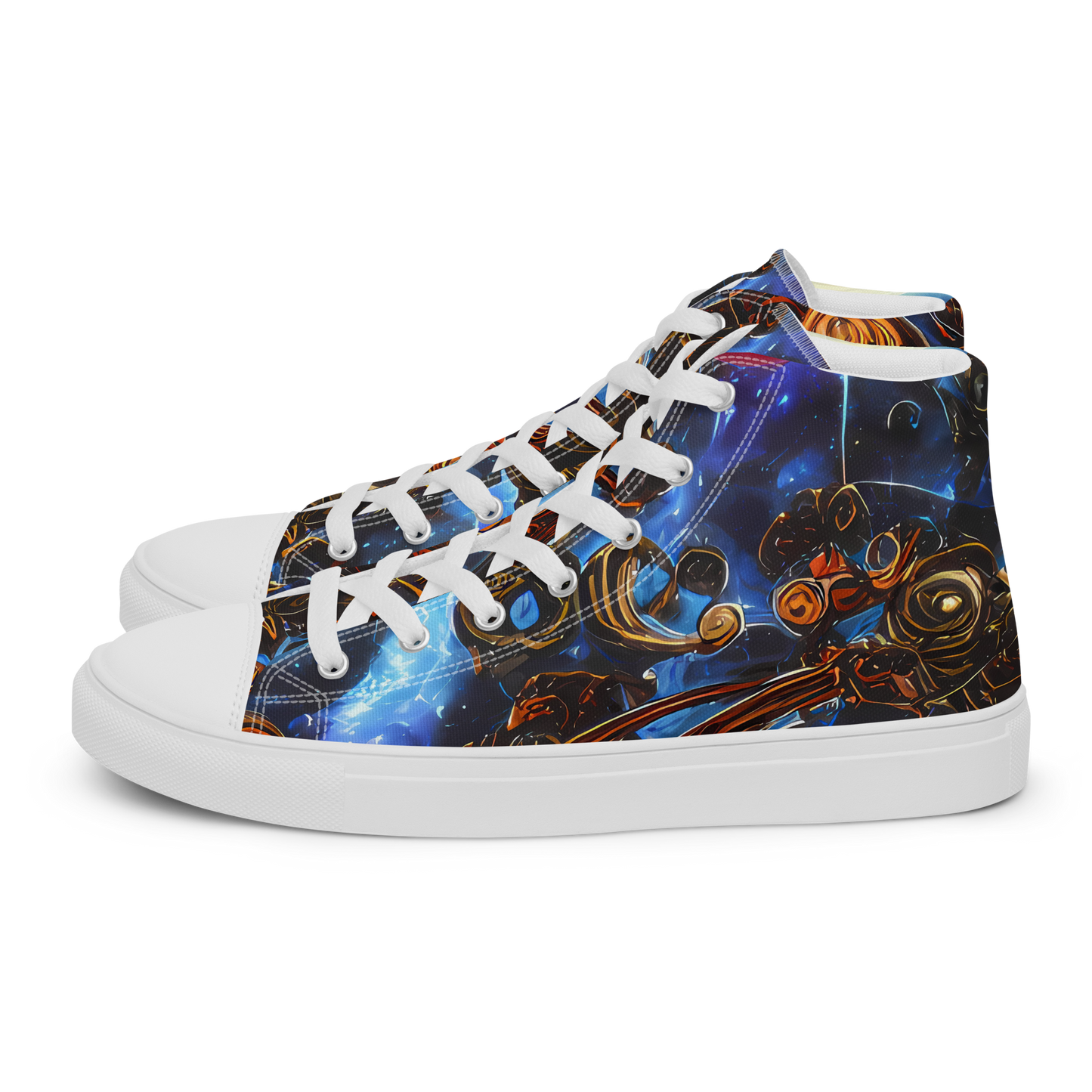Men's High Top Canvas Shoes - Pimenov's Cosmos