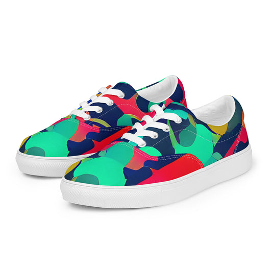 Women's Lace-Up Canvas Shoes - Gottlieb Galaxy